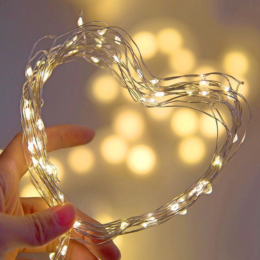 【SALE】Copper Wire LED String Lamp Fairy lights For Christmas New Year Xmas Wedding Decoration