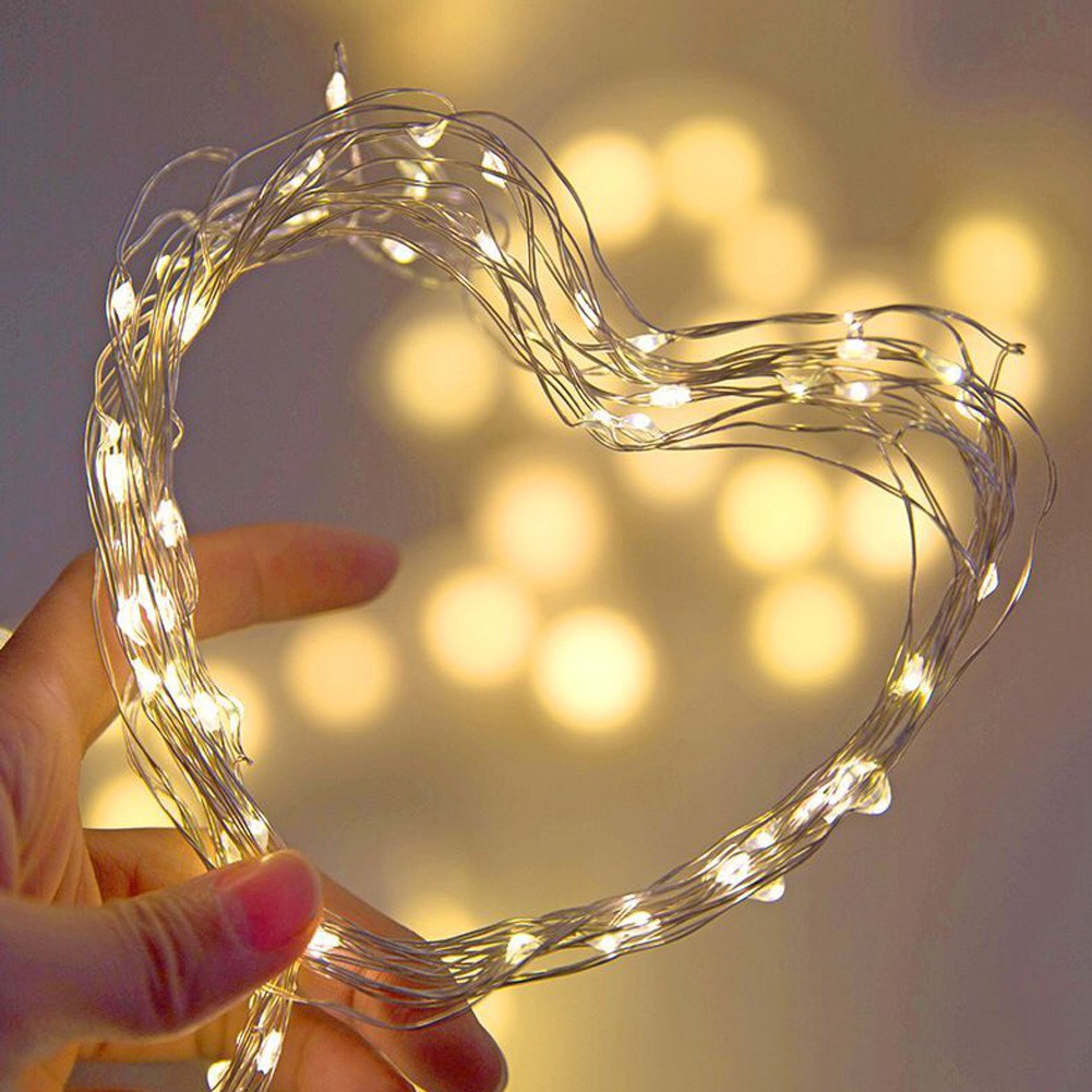 【SALE】Copper Wire LED String Lamp Fairy lights For Christmas New Year Xmas Wedding Decoration