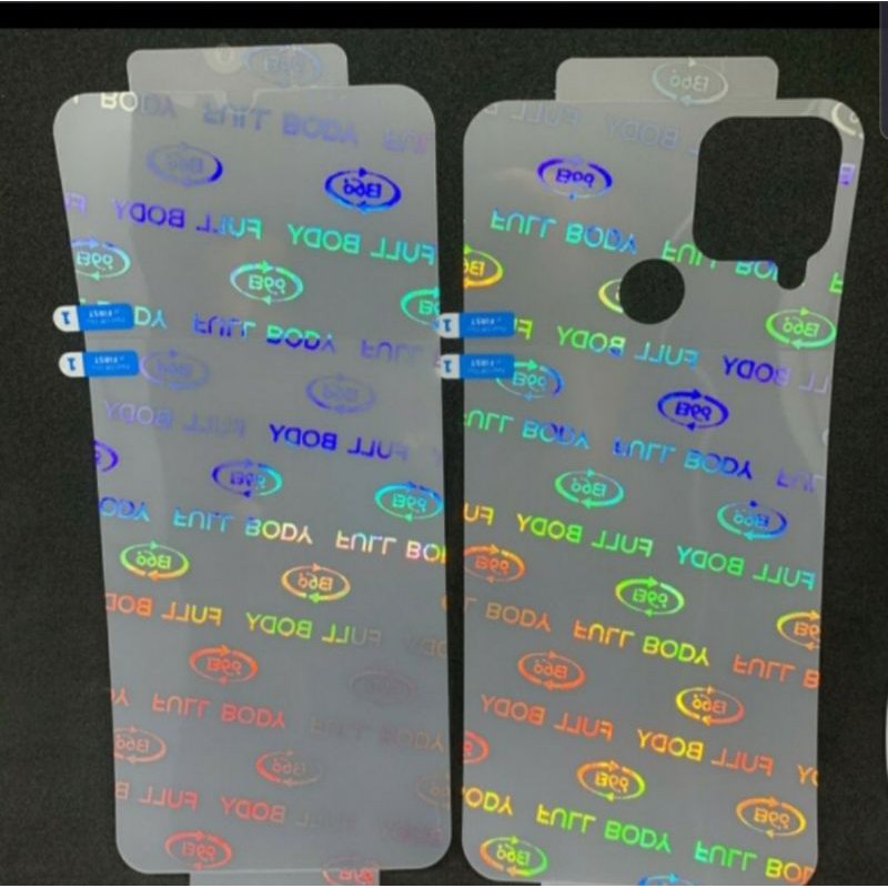 For Realme C15 New Anti Gores Screen Protector Hydrogel Depan Belakang Full Cover