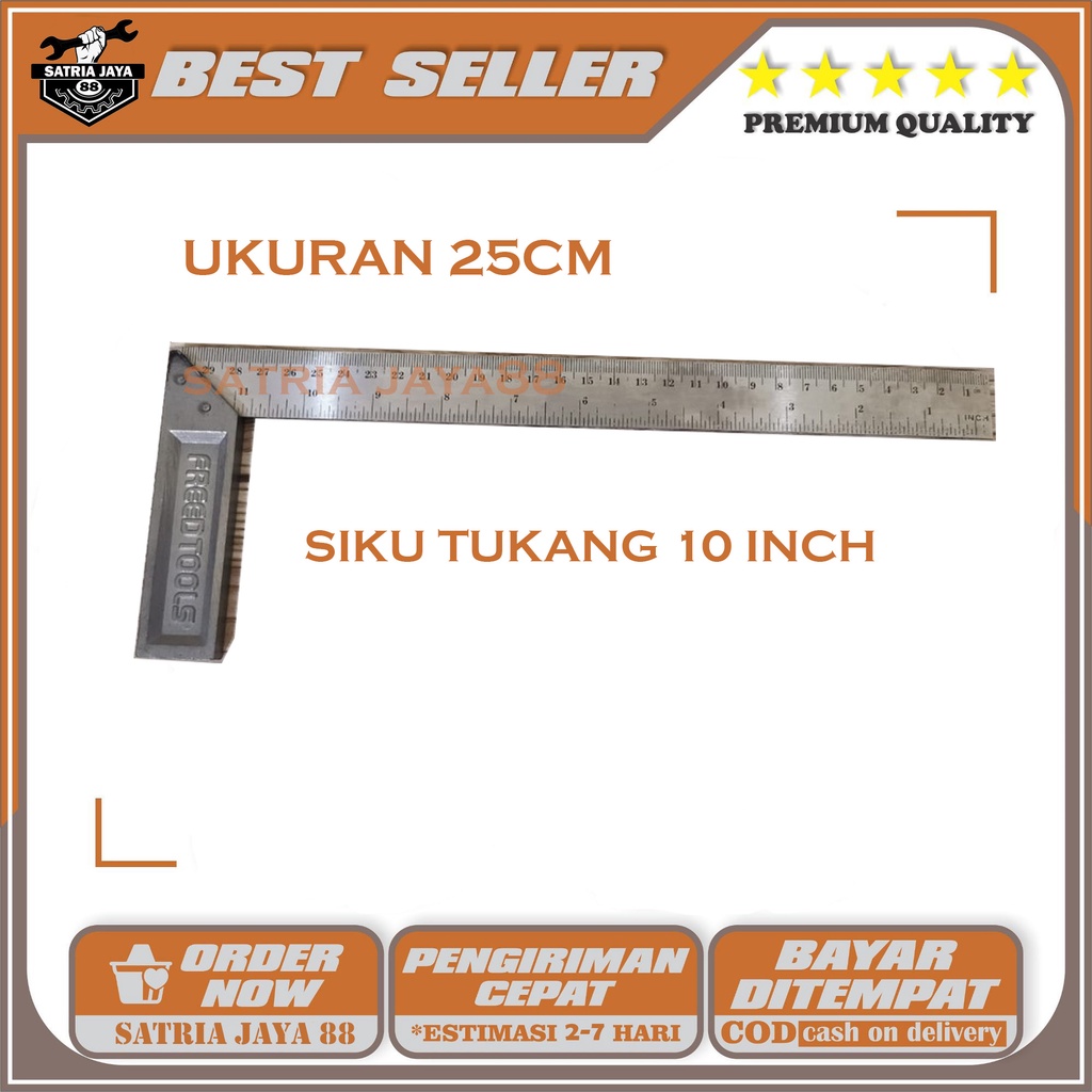 FREED SIKU TUKANG 10" SIKU TUKANG / PENGGARIS SIKU 10 IN