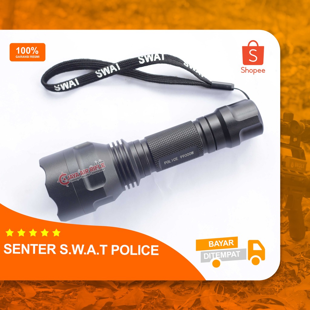 Senter Senapan Gejluk swat police LED