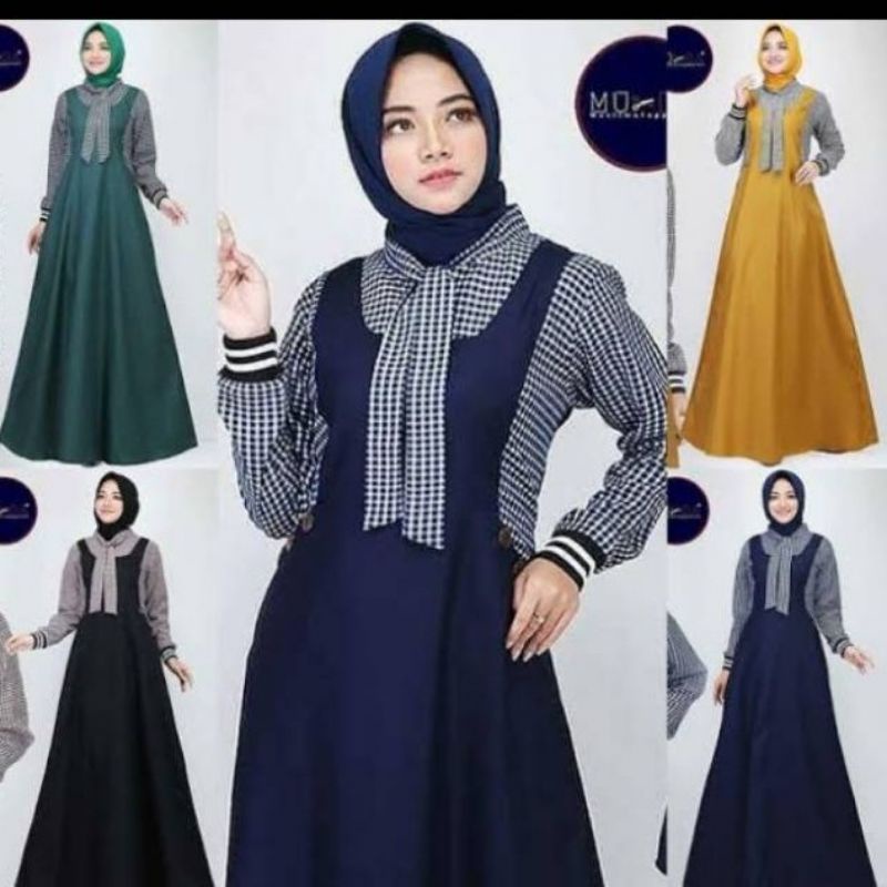 Exella dress pakaian wanita fashion muslim remaja