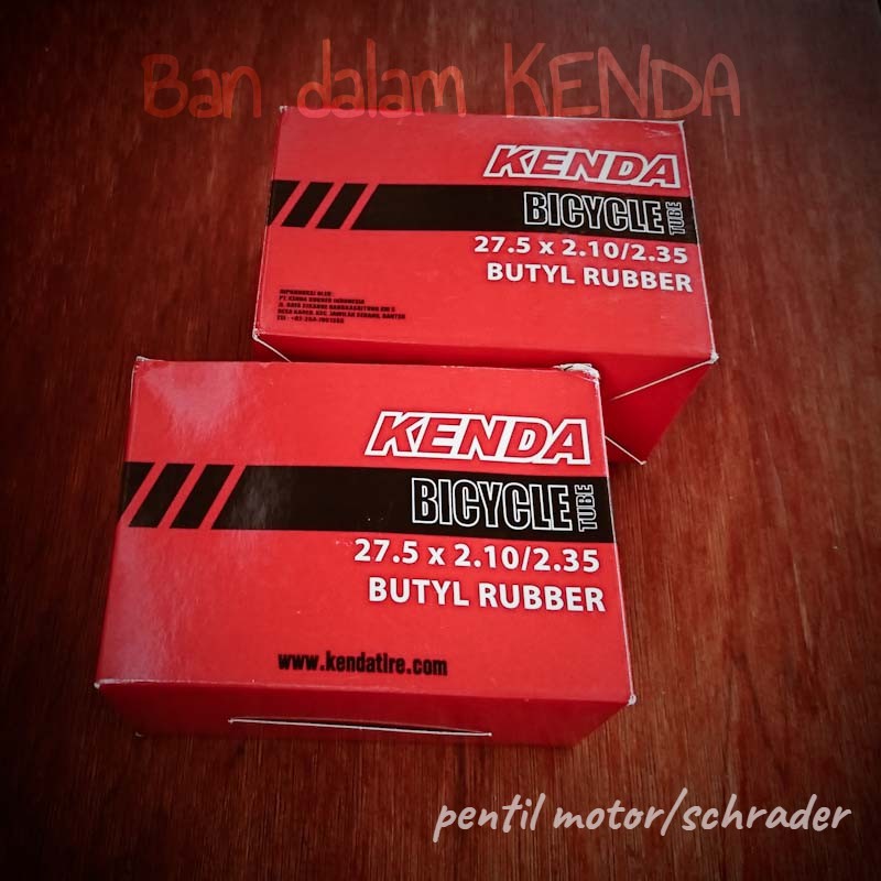 Ban dalam sepeda MTB Kenda 27.5 x 2.10/2.35 schrader