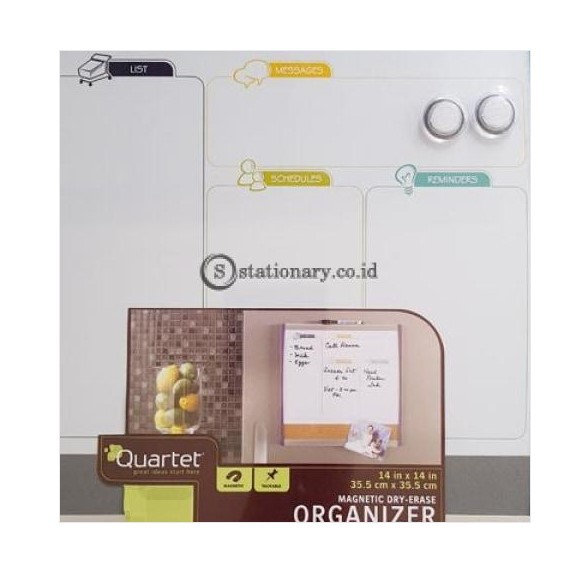 

Quartet Whiteboard Magnetik Organizer Two Tone Color Frames 35.5cm X 35.5cm #79231