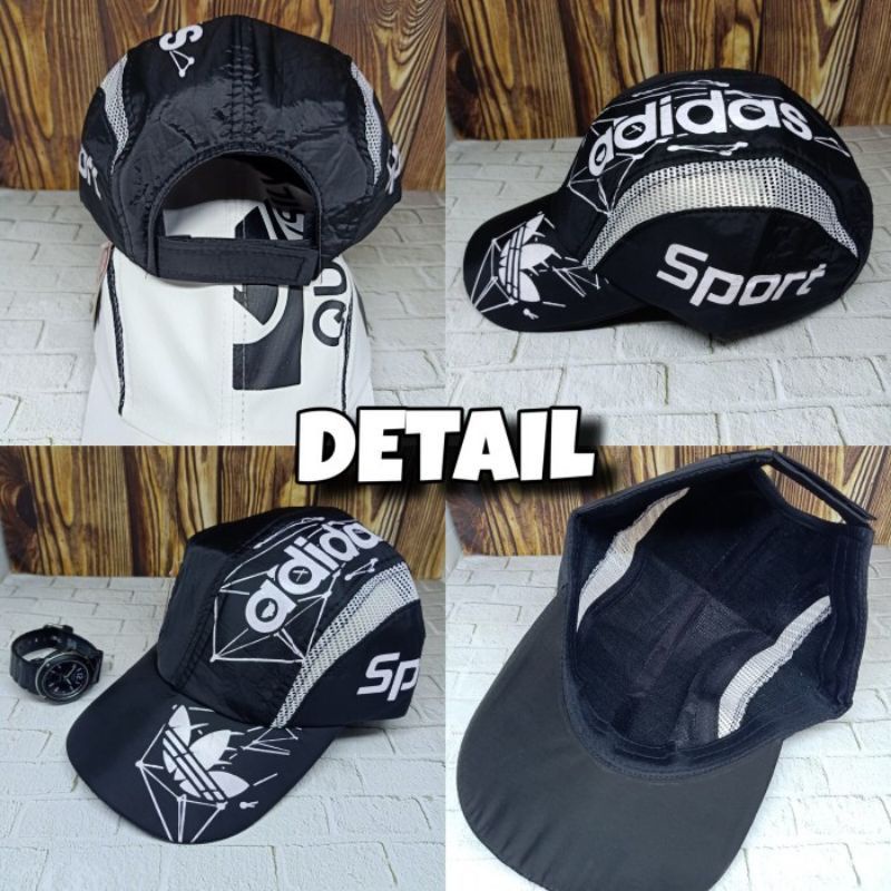 TOPI SPORT PARASUT AMPERA 13 WARNA UNISEX