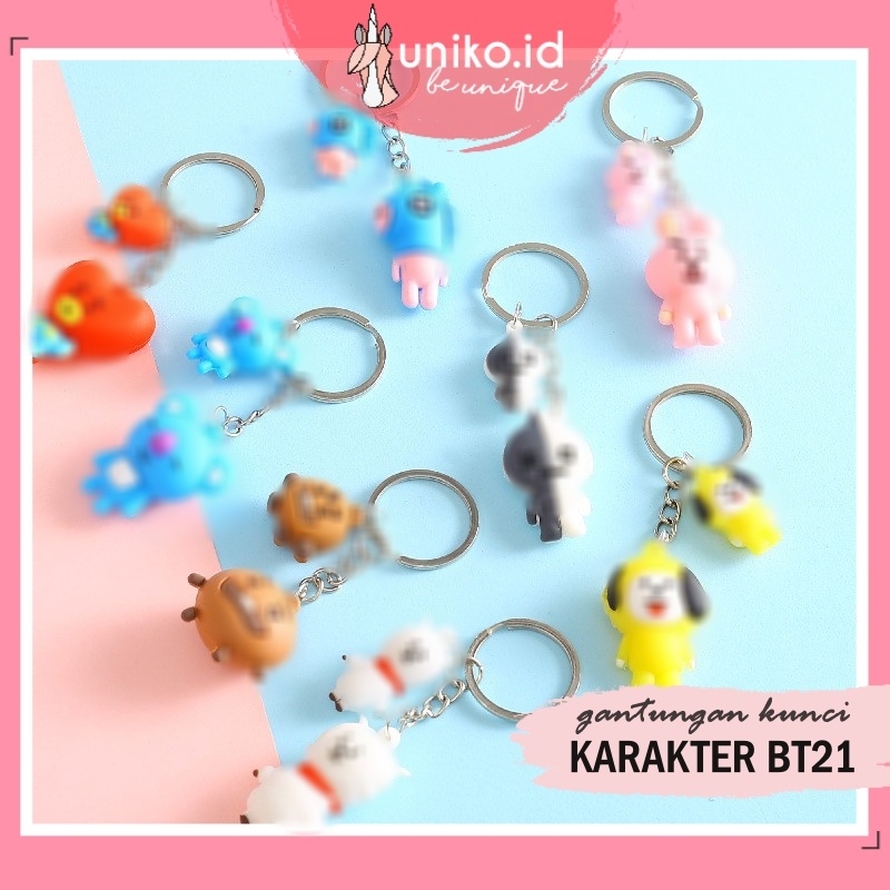 UNIKO.ID - GANTUNGAN KPOP KEYCHAIN KARAKTER BONEKA BANGTAN / GANTUNGAN KUNCI