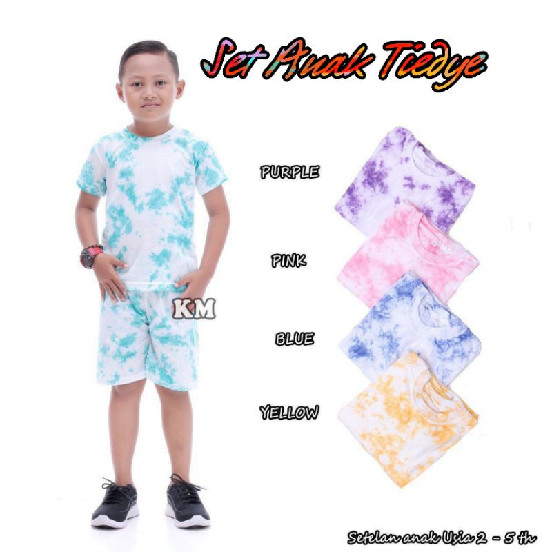 Setelan Anak Cewek Cowok / Set Anak Perempuan &amp; laki laki / Setelan Anak Motif Karakter Umur 2-7 Tahun