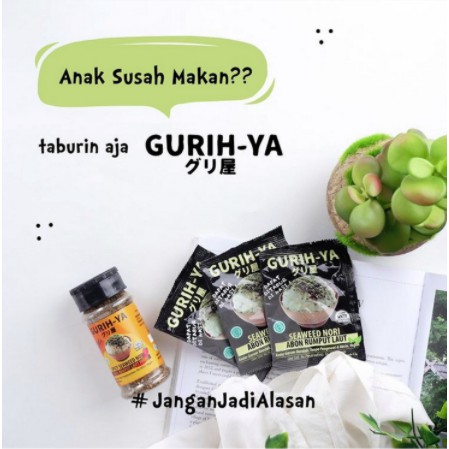 Gurih Ya Gurihya Seaweed Nori Seasoning (Abon Rumput Laut) Sachet 5.5gr Rasa Original