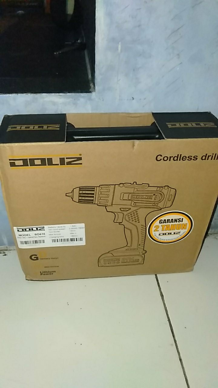 Doliz Bd 616 Bor Cordless 10 Mm Drill 16 Volt Bor Baterai 1,5 Ah Bd616