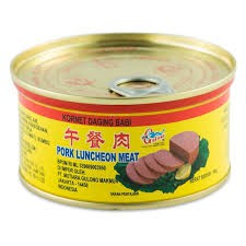 

Pork Luncheon Meat/Kornet Daging babi Gulong/Daging Ham babi/Makanan kalengan 397Gr