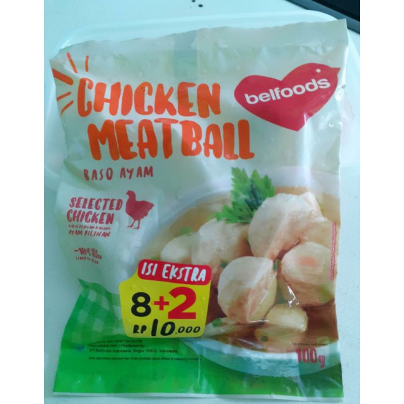 

Chicken Meat Ball Bakso belfoods Isi 10pcs