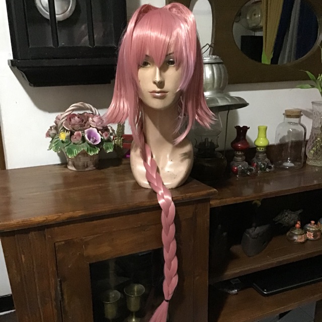 Astolfo wig smoke pink 80-100cm cosplay Fate Apocrypha