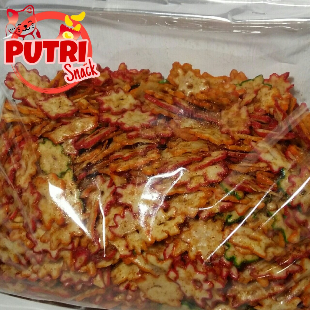 Kerupuk Seblak Bintang Kering Pedas Extra(Sebring) 500gr