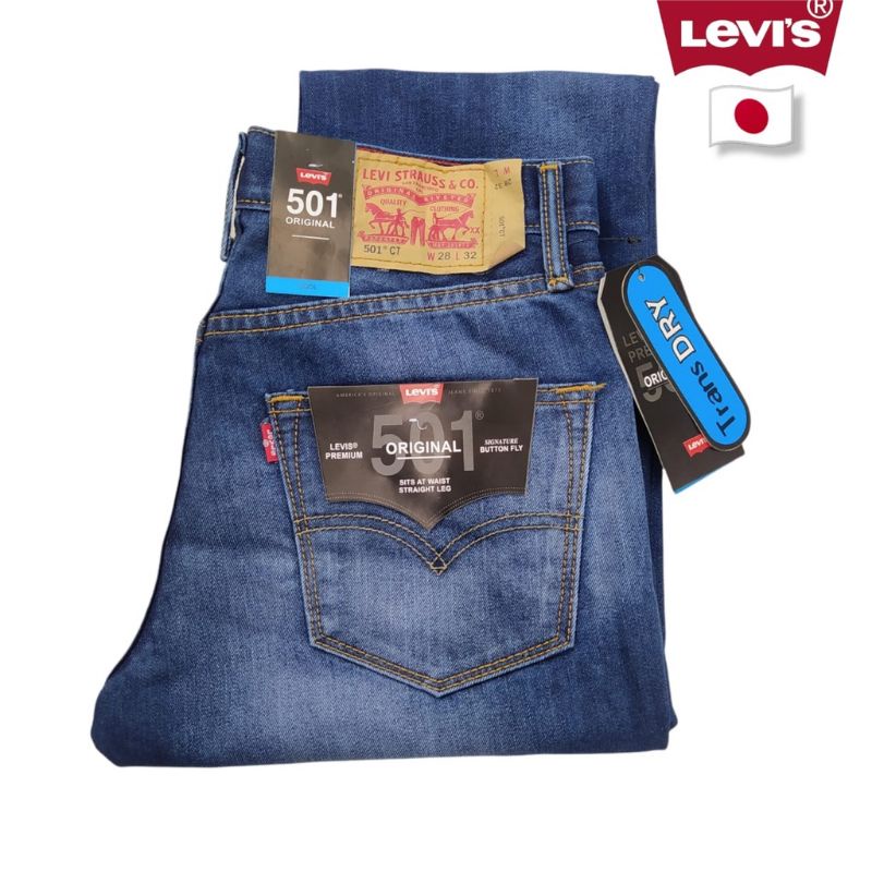 Celana jeans Levis 501 Japan bahan corvus