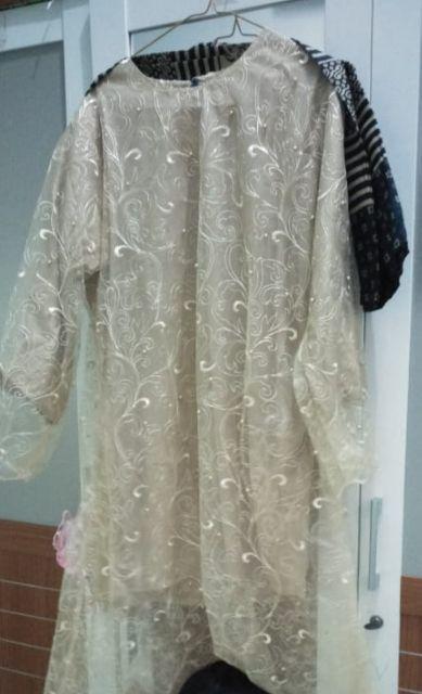 Couple Batik Shofia Brokat Tile Mutiara Original