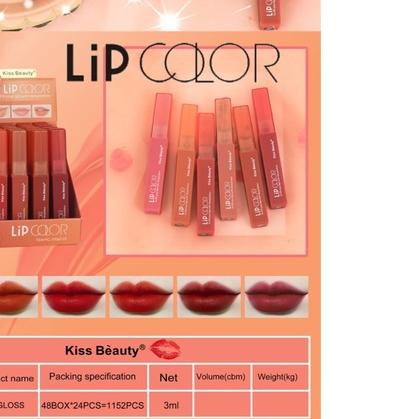 ℗ [LUSINAN] Lipgloss Kiss Beauty Bentuk Love SWEET PEACH VELVET ❊