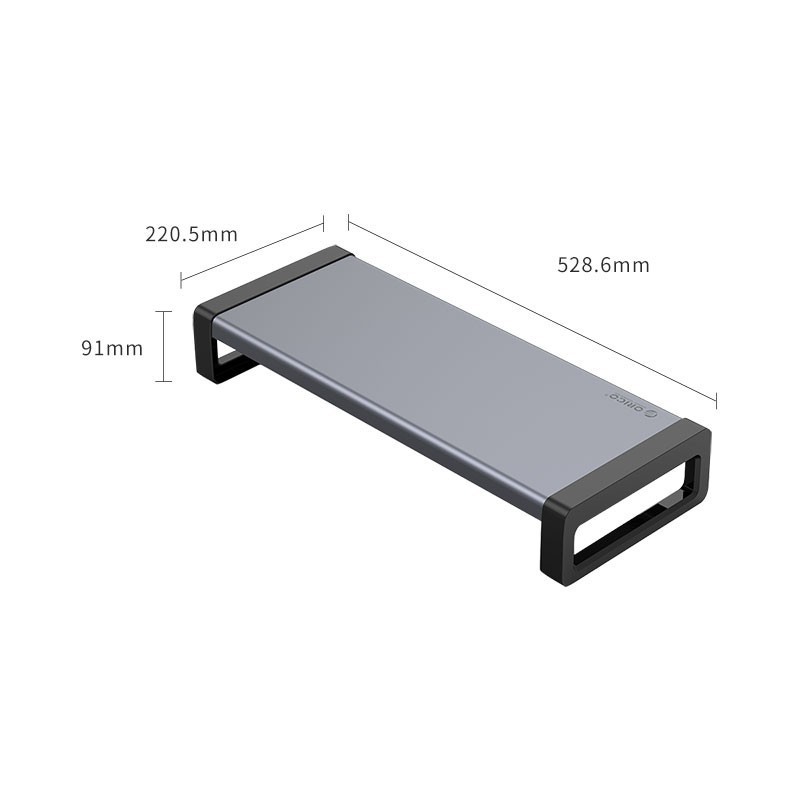 Monitor Stand orico aluminium Raise eye Hsq-02 - Table Meja Pc Aio i-mac Laptop