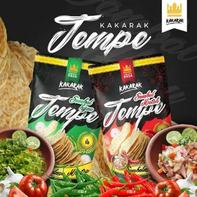 

Snack / cemilan keripik tempe sambal kakarak