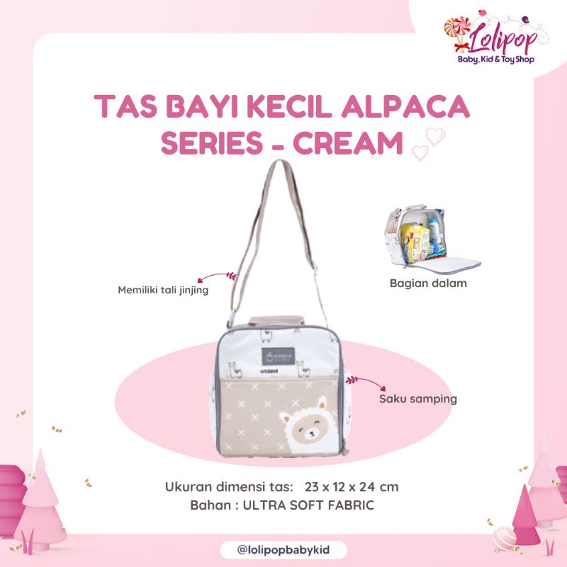 OMILAND TAS BAYI KECIL ALPACA SERIES - CREAM