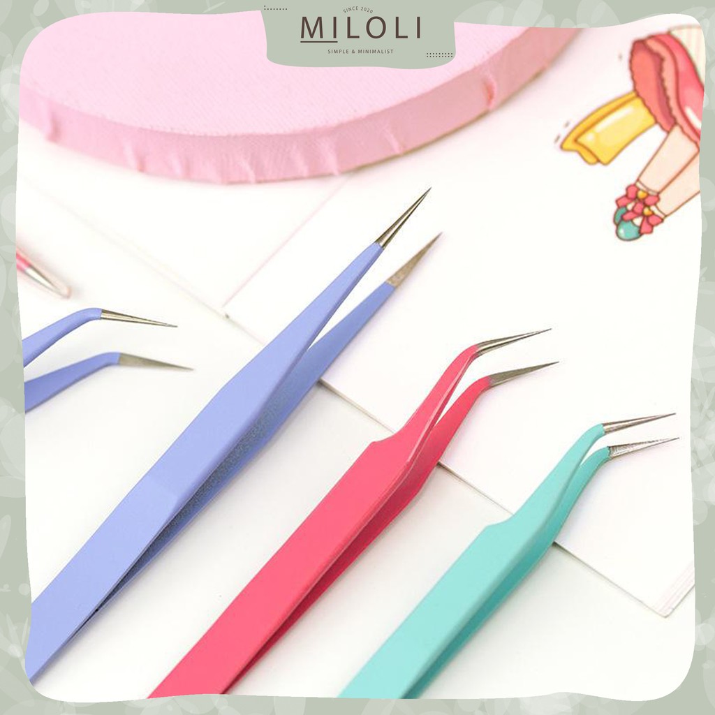 

[MILOLI] Tweezer MACARON Color Jepitan Jepit Sticker Scrapbook Tools Penjepit Stiker - F0021