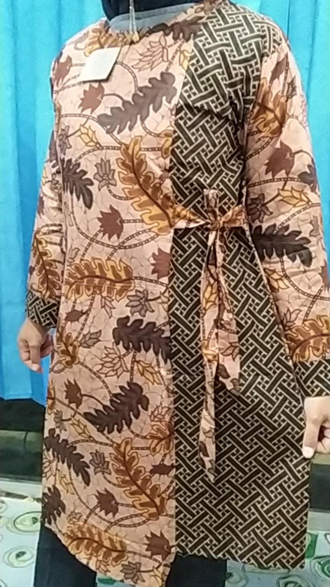 Tunic Ziggy Tali Daun Bambu Tunik Batik Cantik Warna Seragam Kantor Kerja
