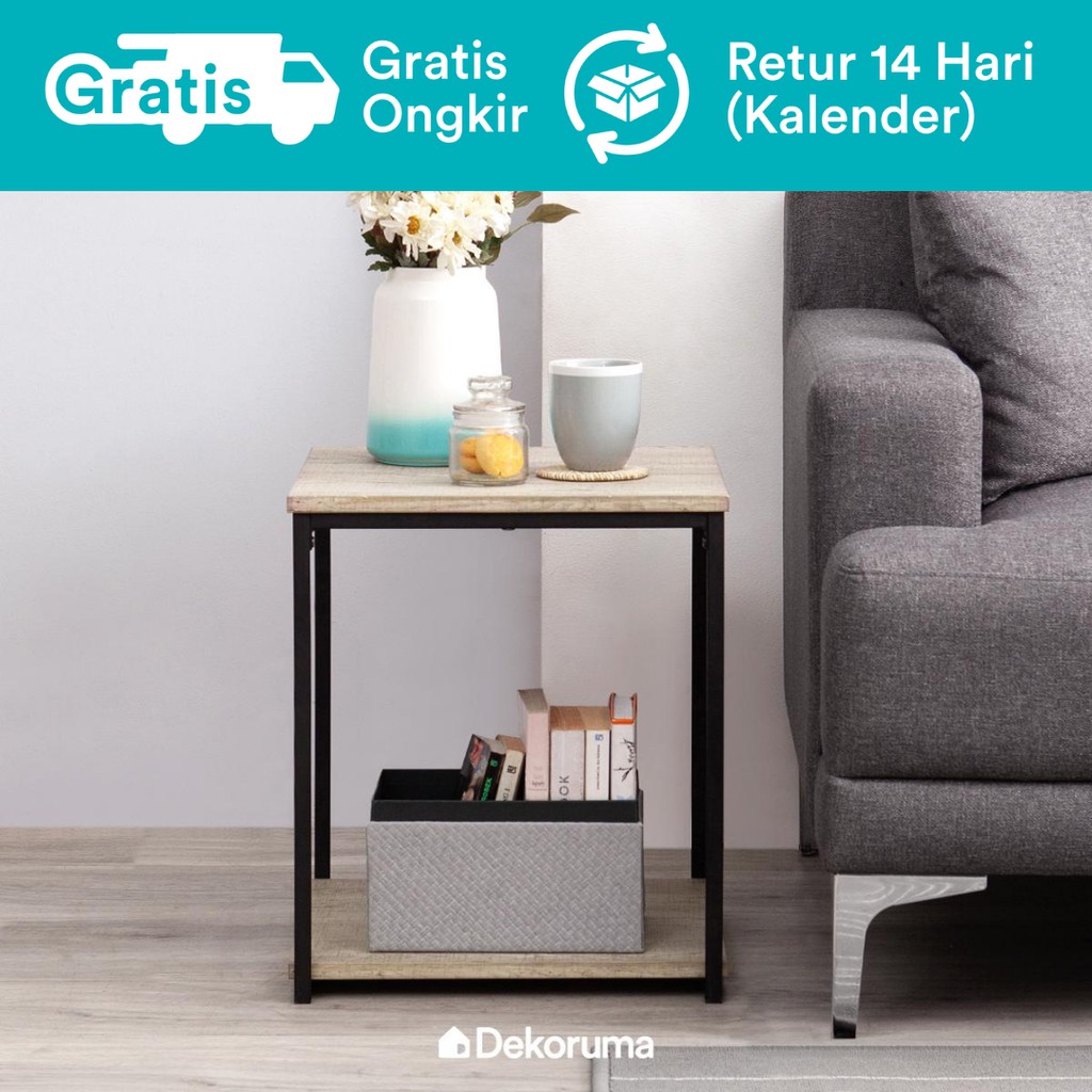 Dekoruma Ashi Meja Nakas Minimalis Samping Kamar Tidur - Bedside Table