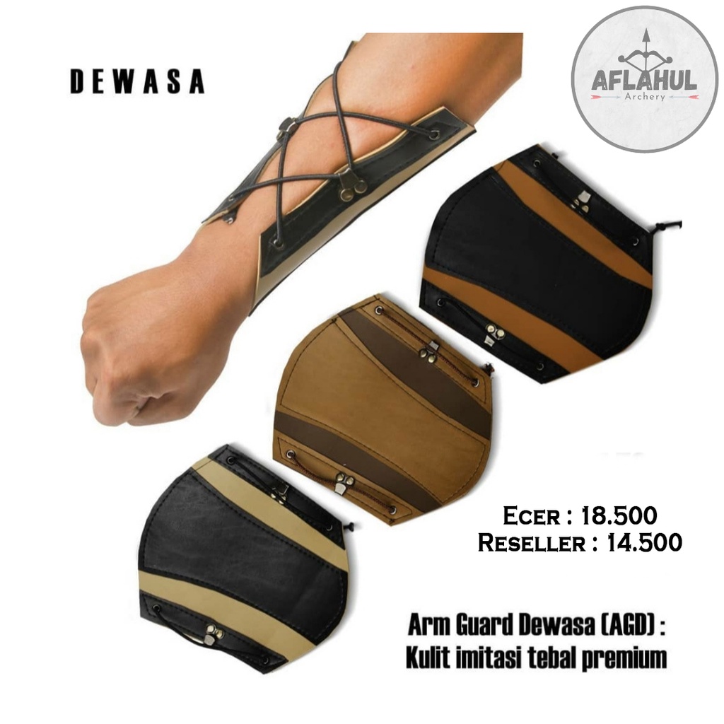 Arm Guard Dewasa Aflahul Archery | Olahraga Panahan Murah Busur Panah Horsebow Archery