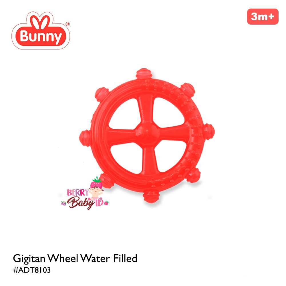 Lusty Bunny Mainan Gigitan Teether Water Filled Bayi Wheeler Free Wadah Berry Mart