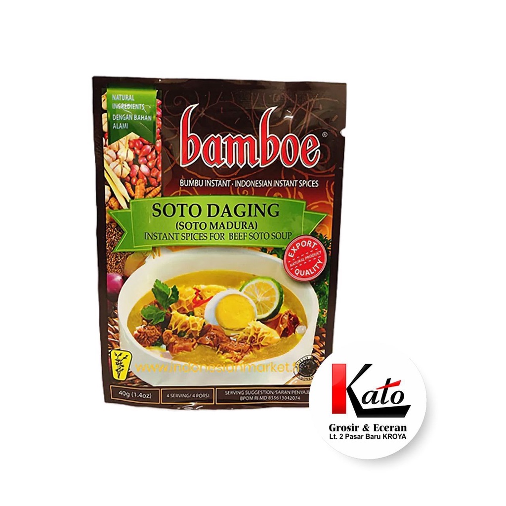 

Bamboe Bumbu Soto Madura/Bumbu Dapur Instan 40 gr