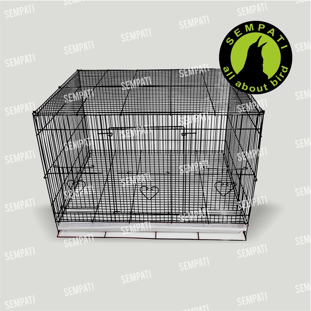 SANGKAR BURUNG KANDANG BURUNG BESI UMBARAN IMPORT KANDANG SANGKAR LOVEBIRD KUCING KELINCI HAMSTER LIPAT UMB-HITAM