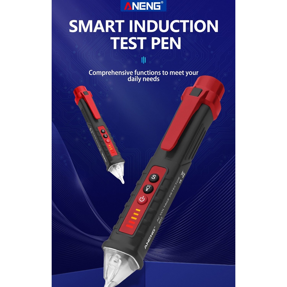 Tester Pen Non Contact AC Voltage Alert Detector 12V-1000V - Black