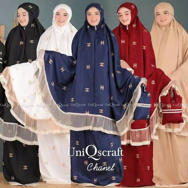 MUKENA DEWASA BORDIR CHANNEL / MUKENA CHANNELA BORDIR RENDA RAYON