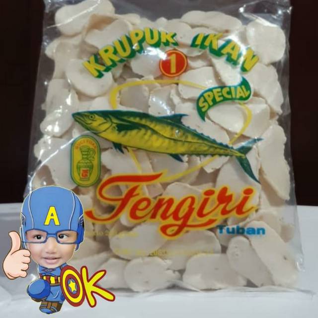 

Krupuk Ikan Tengiri cap Guci Toak, Tuban - 250gr