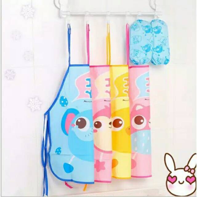 Apron Anak, Celemek Masak Anak, Celemek Lucu Anak