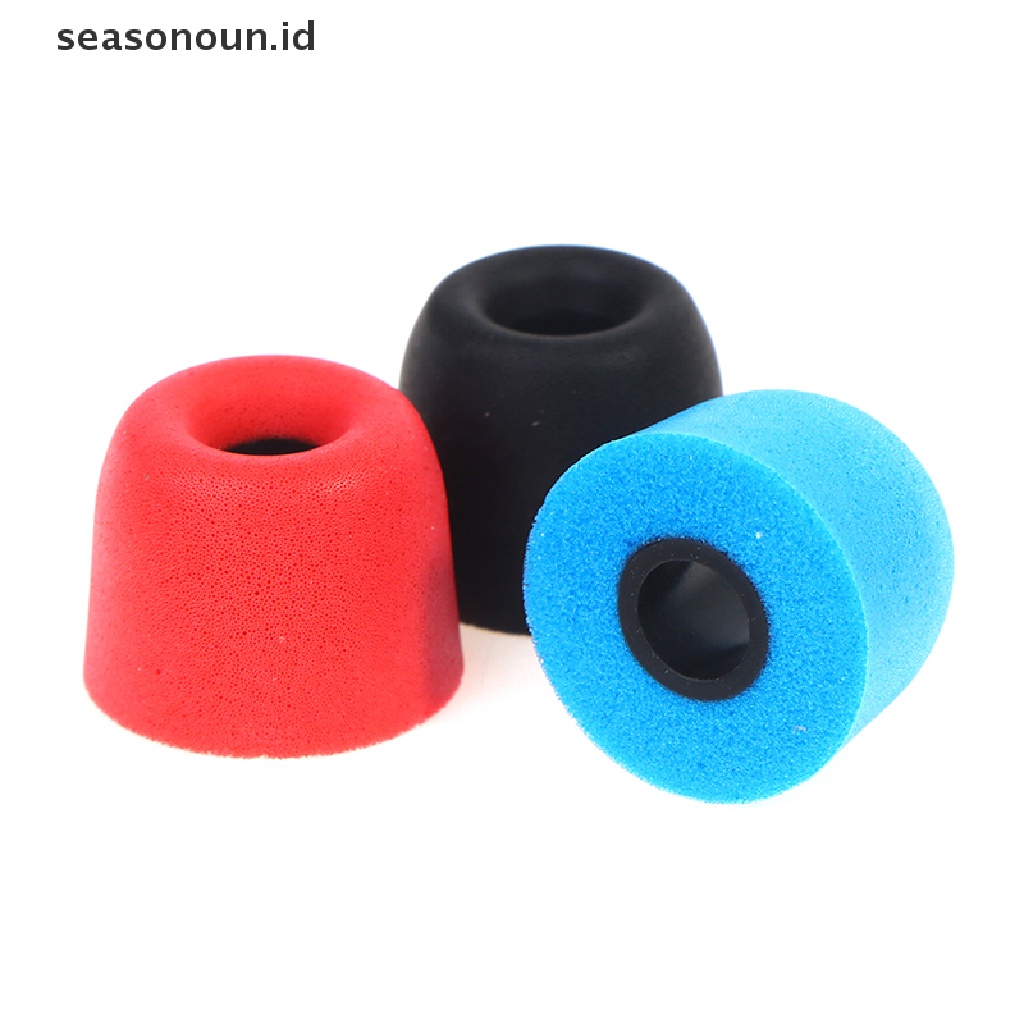 (seasonoun) 3 Pasang / 6pcs kz Eartip Memory Foam Peredam Suara