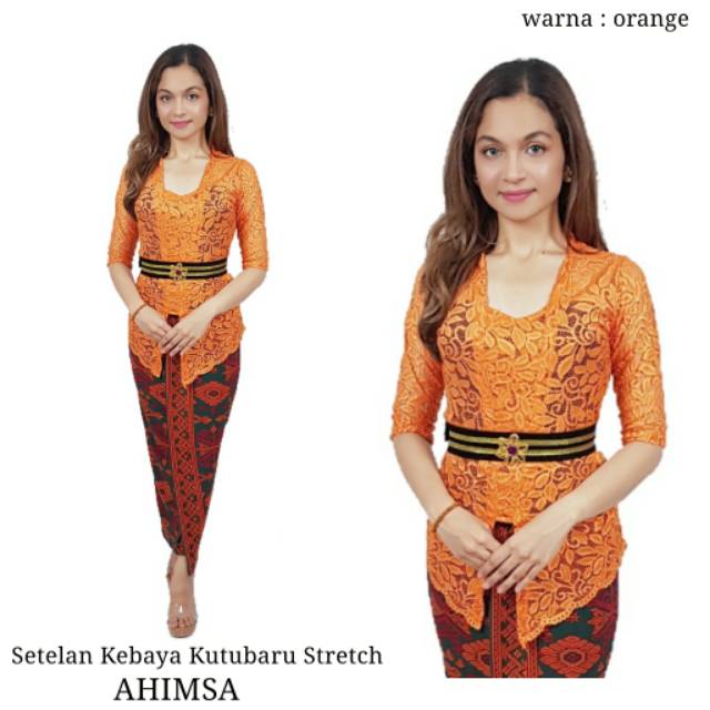 SET KEBAYA BALI JADI KUTUBARU LENGAN 3/4 STRAIT