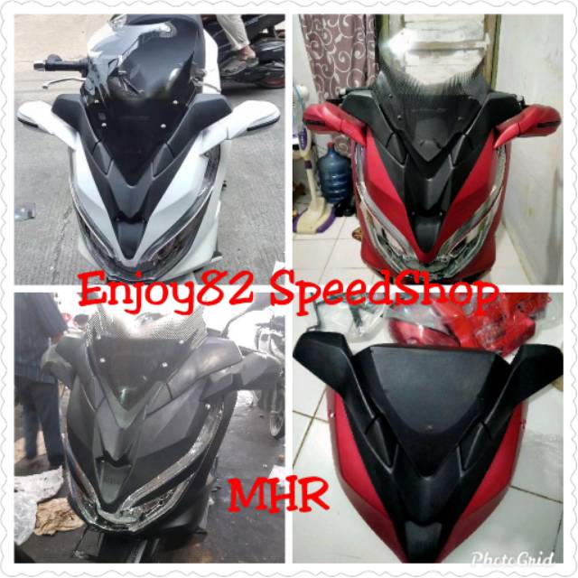 Tameng Pcx Plastik winsiel Plus Spion Sen Led MHR PCX lokal New 2018