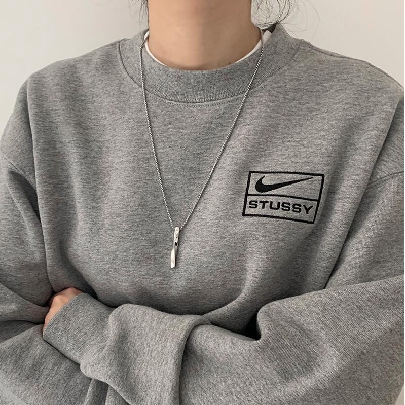 Kalung Panjang Bentuk Spiral Gaya Hip hop
