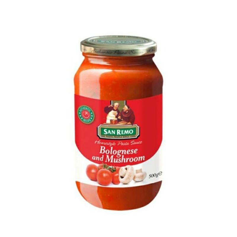 

SAN REMO Pasta Sauce Bolognese and Mushroom 500 g