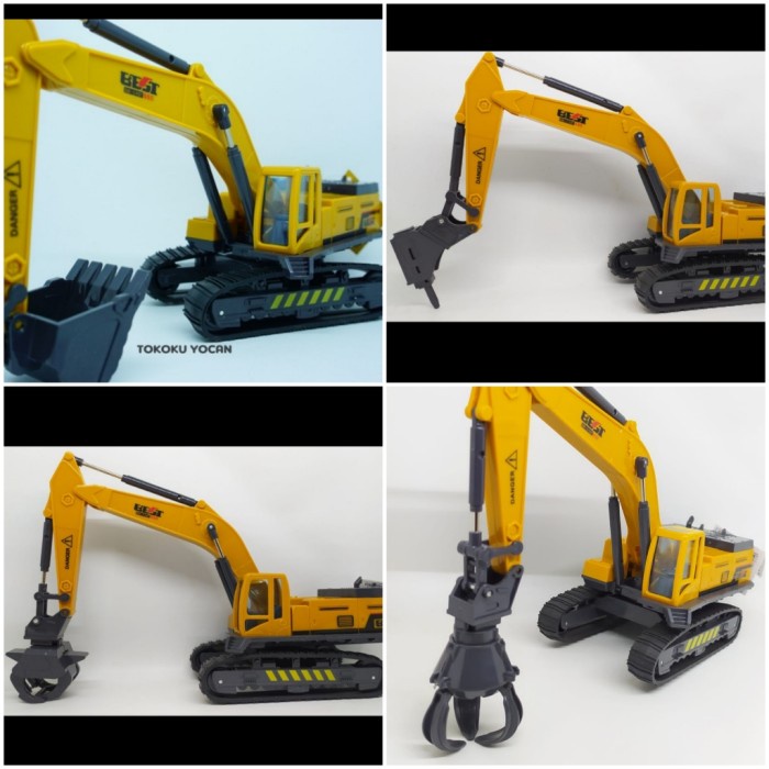 ✔trending mainan murah Cruzer Construction Mainan Eskavator Excavator Beko Buldozer - capit bulat