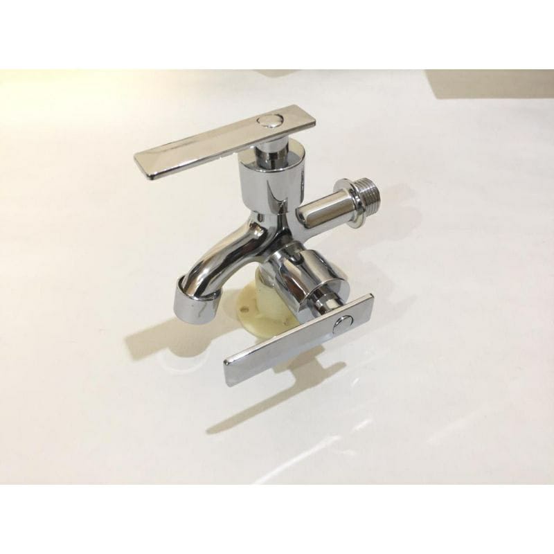 Paket Shower Kamar Mandi dan Kran Shower Cabang - 1/2 Inch Stainless 5 Mode Fungsi