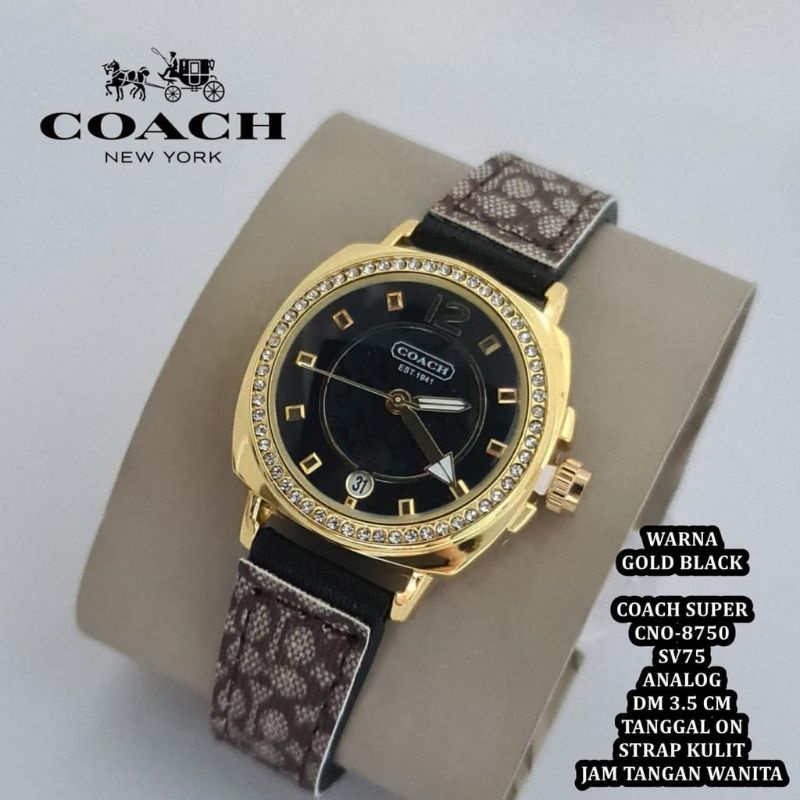 SUPER QUALITY COACH WANITA JAM TANGAN KULIT MATERIAL WOMEN STYLE BISNIS JAM TANGAN WANITA