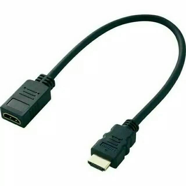 Kabel HDMI Extension Extender HDMI panjang Male To Female 30cm