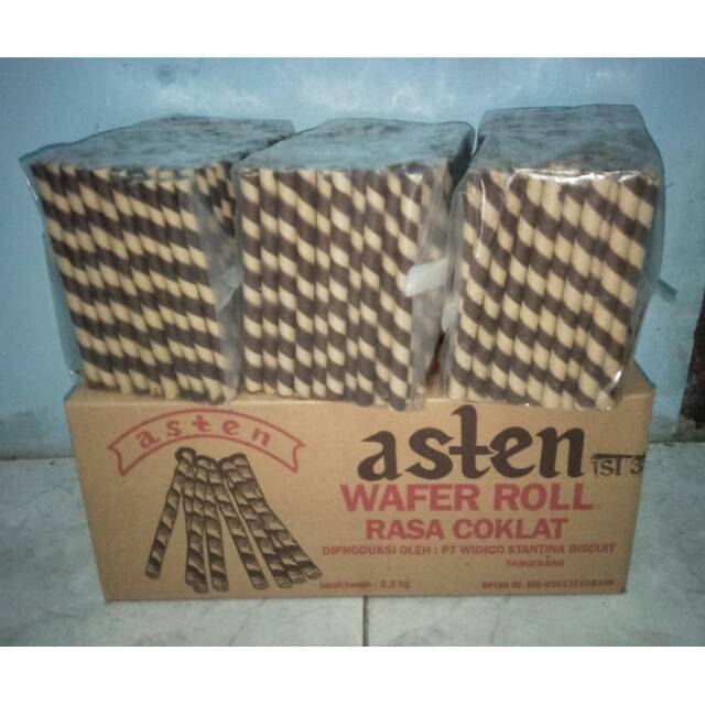 Asten Wafer Roll Kiloan Rasa Coklat