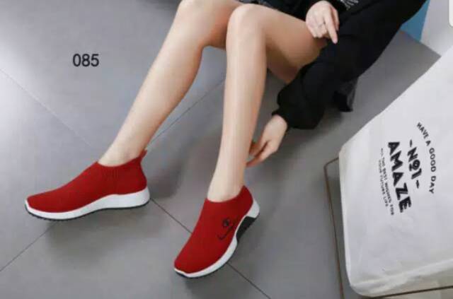 Ck 08 Sneakers Wanita Santai - Kanvas 3cm-4