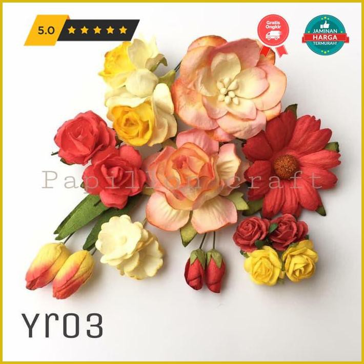 

Kerajinan Tangan Paper Flower Set Premium