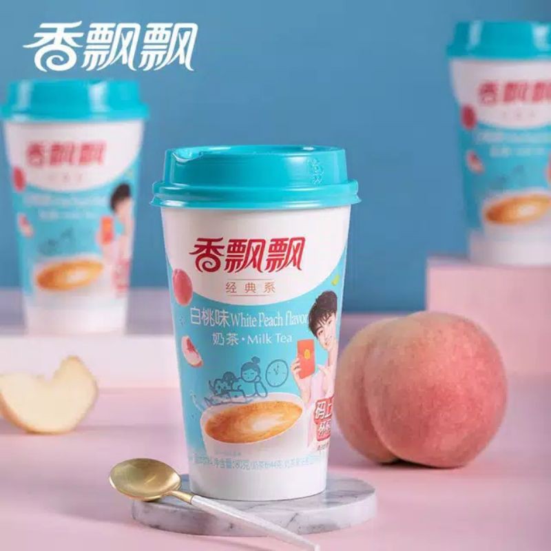 香飘飘奶茶Xiangpiaopiao milktea, milktea instant Tersedia 6 varian rasa