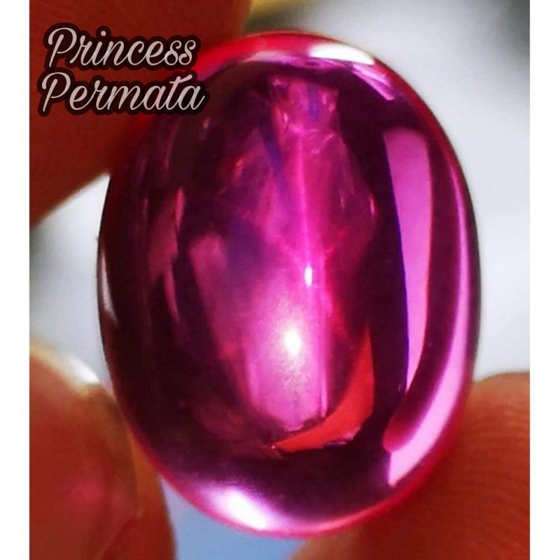 Batu Permata Ruby Burma Siam Star Naik DS 9.25 Crystal Big Size