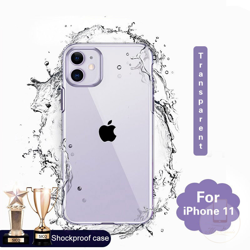 Soft Case Hp  Transparan  Model Simpel Untuk Iphone 11 12 