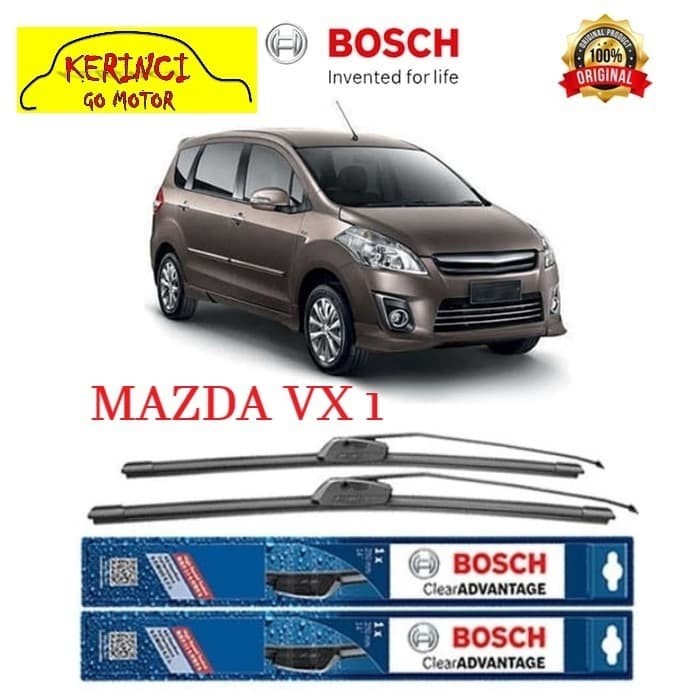 WIPER BOSCH CLEAR ADVANTAGE MAZDA VX 1 26&quot; &amp; 17&quot; SEPASANG WIPER BOSCH